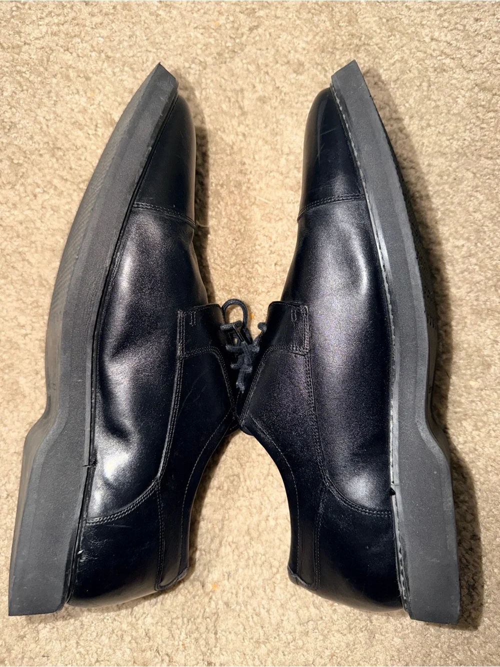 Studio Belvedere‎ Dayton Black Leather Cap Toe Oxford Dress Shoes Men’s 11.5 D